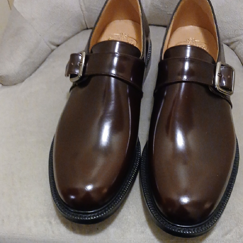 Elegant Church's Burgundy Leather Men's Shoes